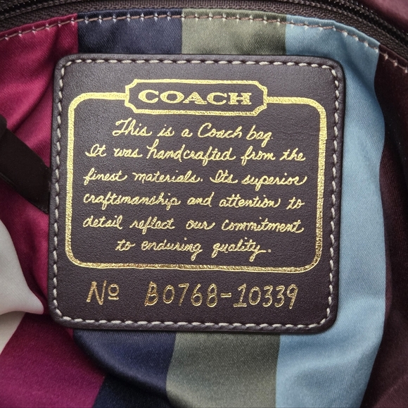 EXCELLENT COACH 65TH ANNIVERSARY LEGACY DOUBLE TURNLOCK SIGNATURE BAG - Picture 11 of 11